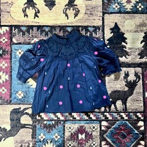 Maeve by Anthropologie Alice Embroidered Top